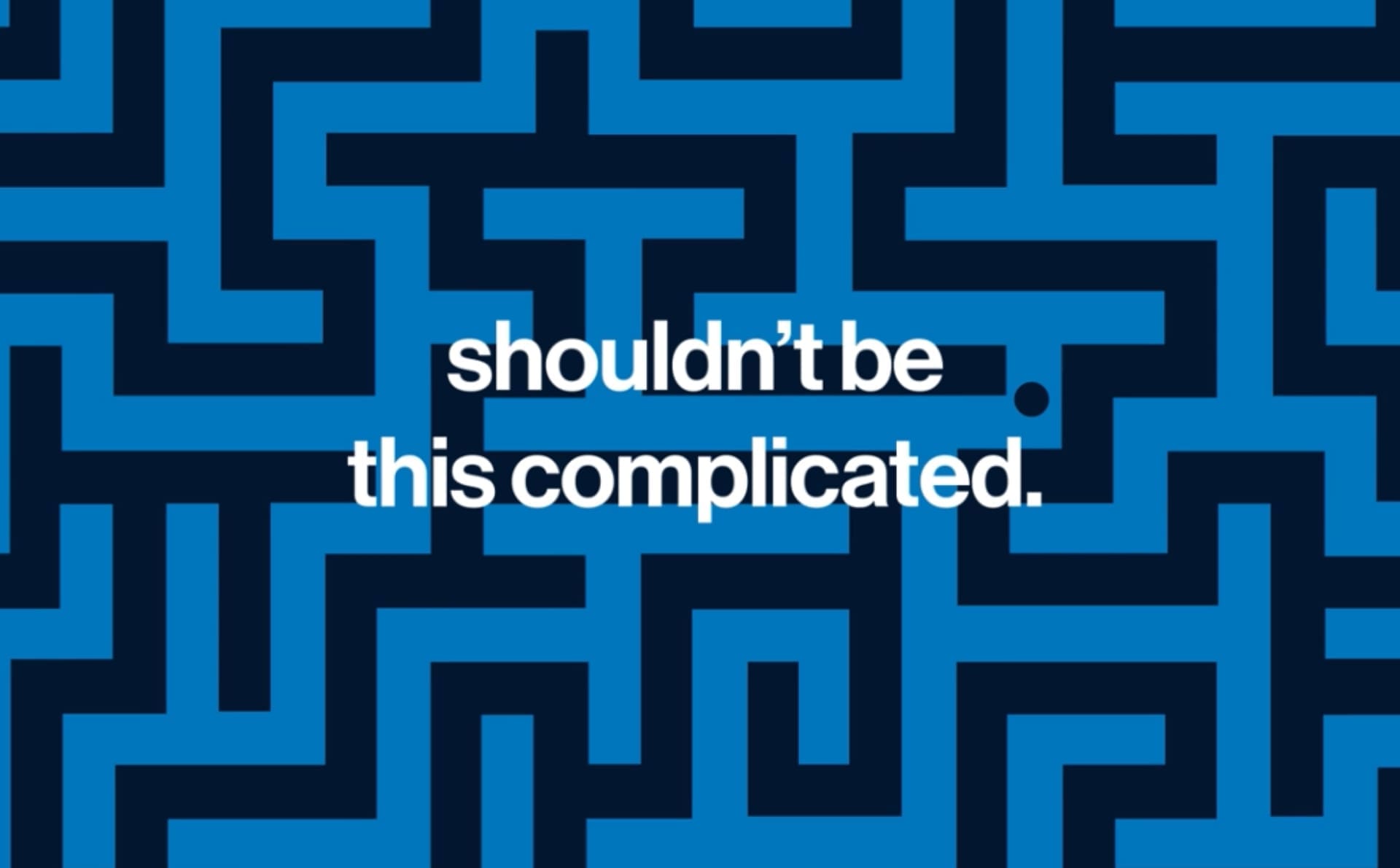 Complicated maze
